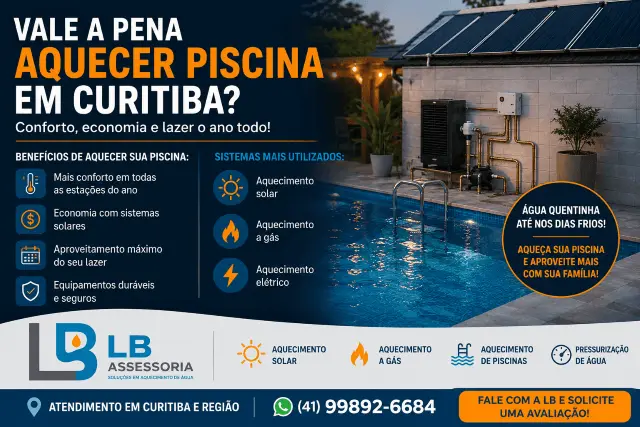 Vale a pena aquecer piscina em Curitiba?