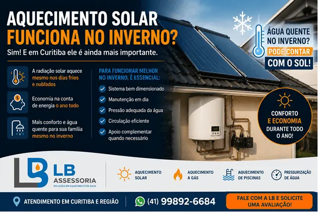 Aquecimento solar funciona no inverno?